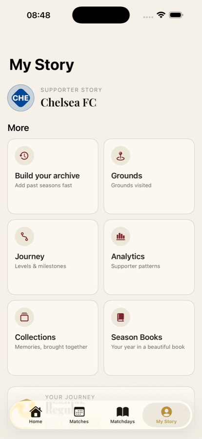 My Story screen